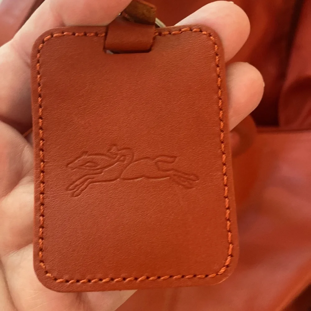 🌾Longchamp Rich Orange 🌾XLarge Leather Travel ✈️ Bag🌾 - Picture 7 of 17